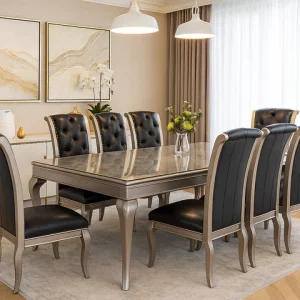 GRANDE 6 CHAIR DINNING TABLE SET